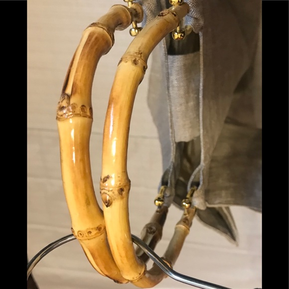 NEW!! Green A-Porter Linen Foldable Tote Bag - Picture 7 of 7